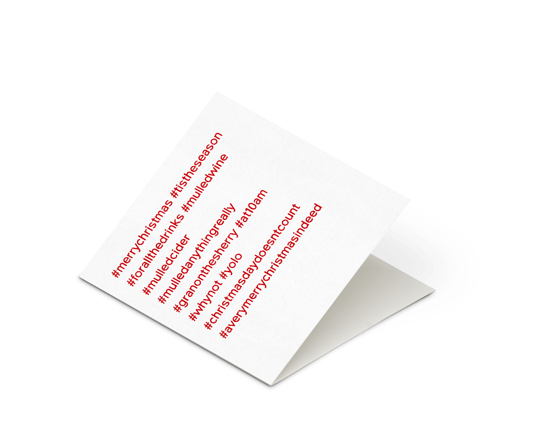 Card Nest - '#bigfamilychristmas' Christmas Card