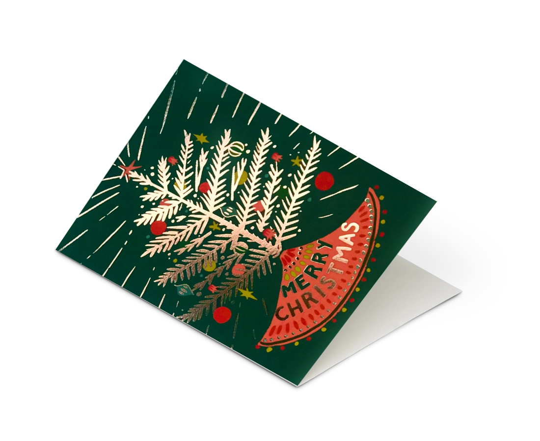 Idlewild Co. 'Merry Christmas (Aluminium Tree)' Card