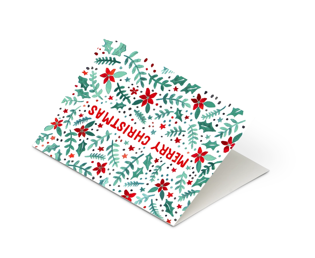 Jade Fisher - 'Merry Christmas (Poinsetta)' Card