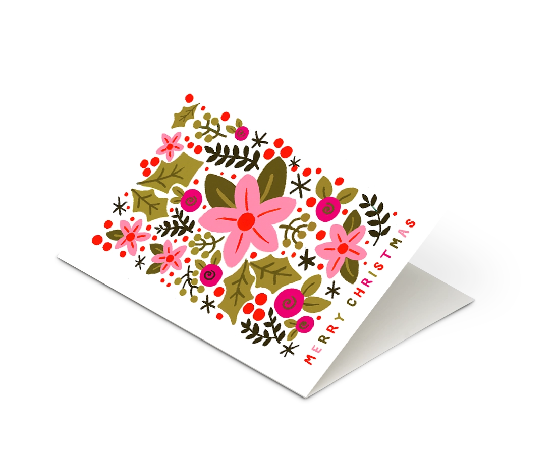 Jade Fisher - 'Merry Christmas (Posy)' Card