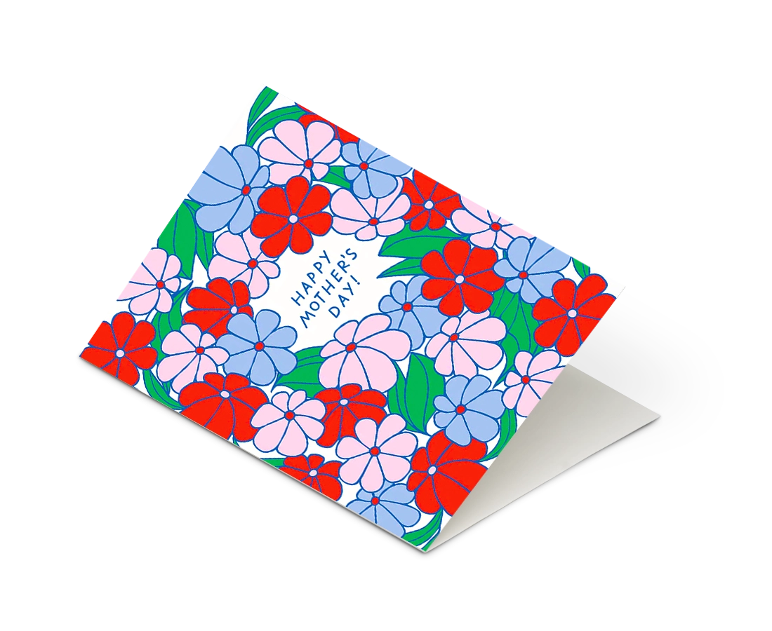 The Good Twin - 'Flowers Happy Mother's Day' Card