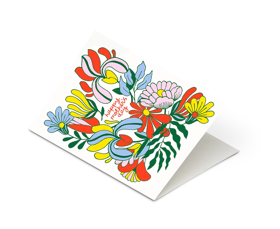 The Good Twin - 'Floral Happy Mother's Day' Card
