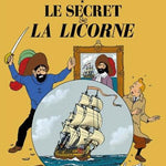 Moulinsart Tintin The Adventures of Tintin: Le Secret de la Licorne Poster in French. 50x70cm