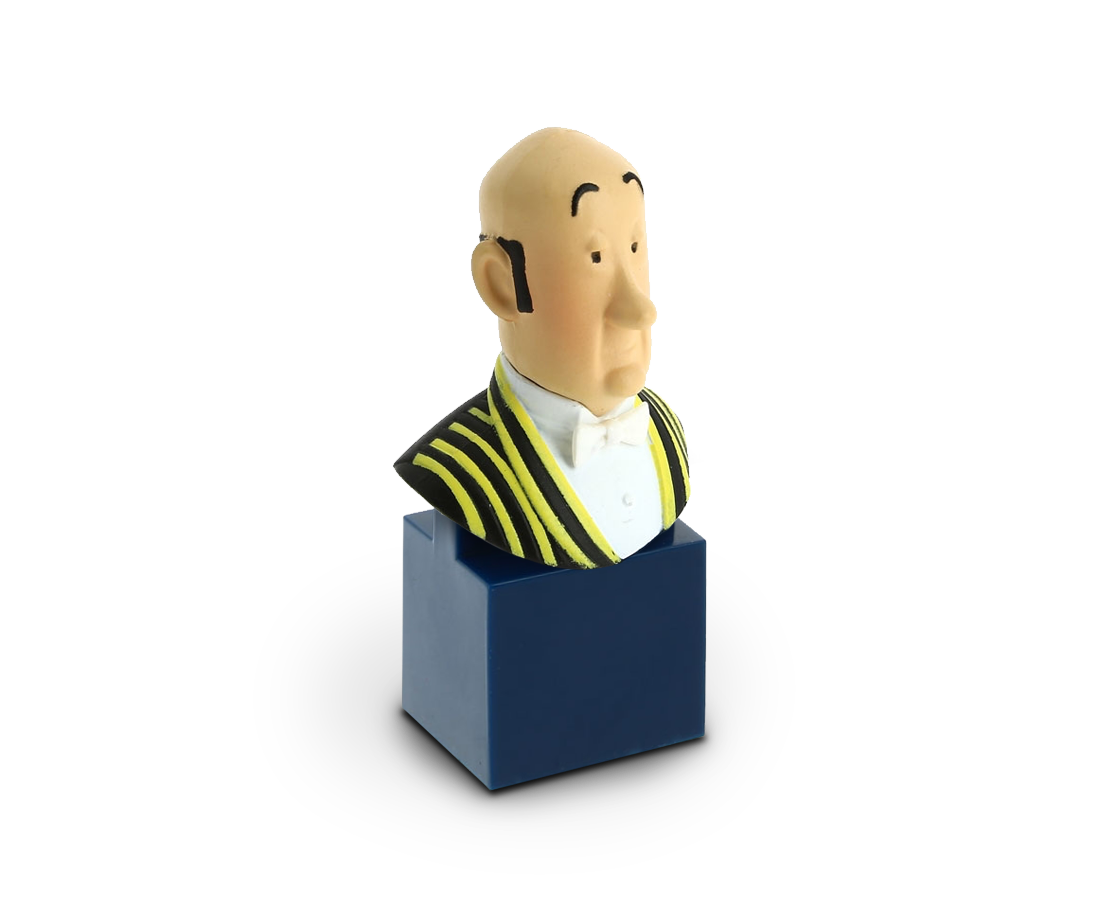 Bust figurine of Nestor. Moulinsart. Compendium Design Store. AfterPay, ZipPay accepted.