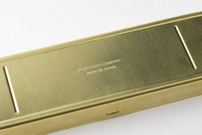 Traveler's Company Japan brass pen case. Traveler's Company Japan. Compendium Design Store. AfterPay, ZipPay accepted.