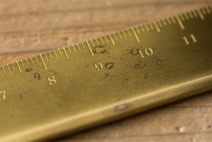 Travelers Company Japan Brass Ruler