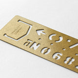 Travelers Company Japan Brass Template Bookmark Number