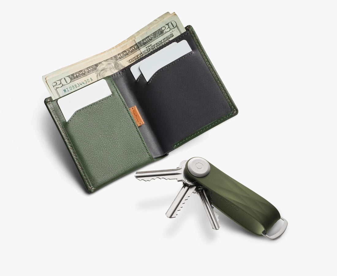 Note Sleeve Wallet + Active Key Organiser Bundle