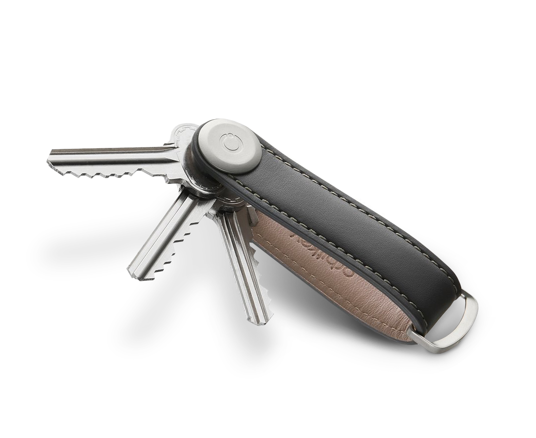 Orbitkey Key Organiser Premium Leather Edition Charcoal