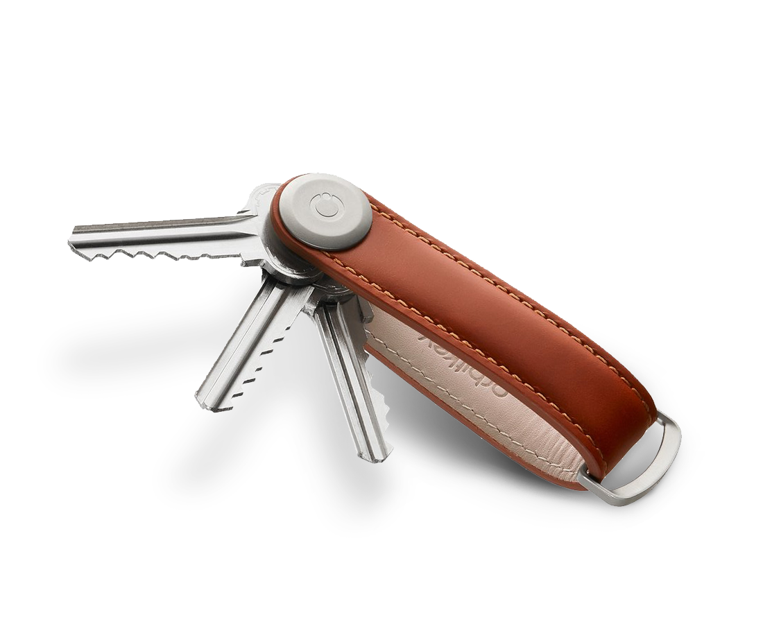 Orbitkey Key Organiser Premium Leather Edition Cognac