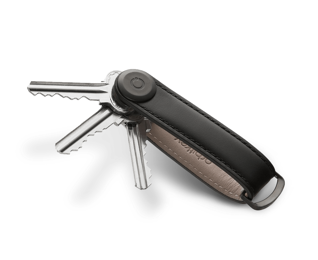 Orbitkey Key Organiser Premium Leather Edition Black/Black