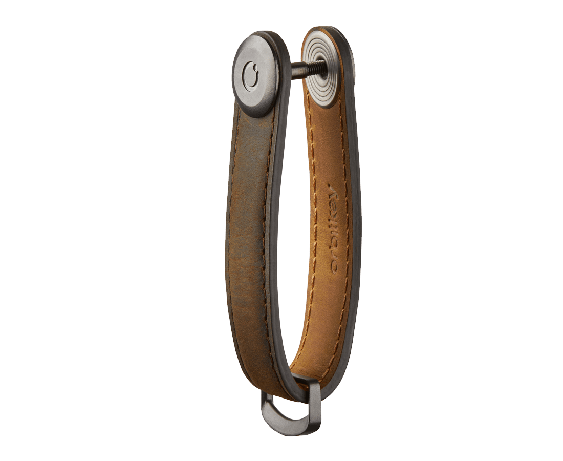 Orbitkey Key Organiser Crazy Horse Leather Edition Oak Brown