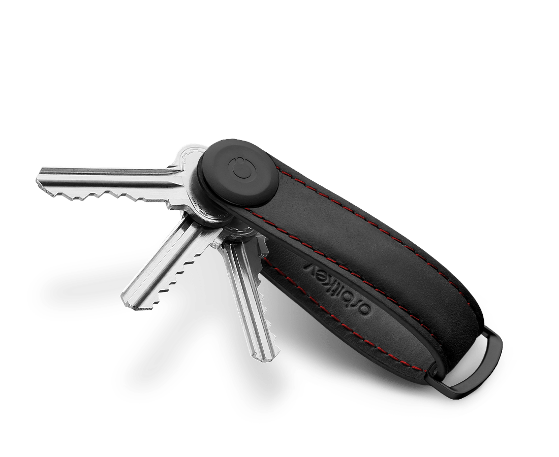 Orbitkey Key Organiser Crazy Horse Leather Edition Obsidian Black