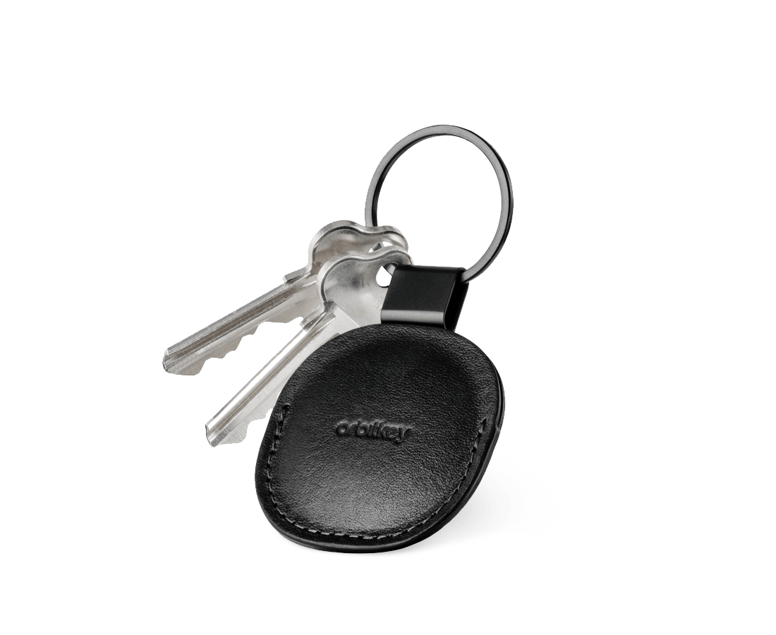 Orbitkey AirTag Leather Holder Black