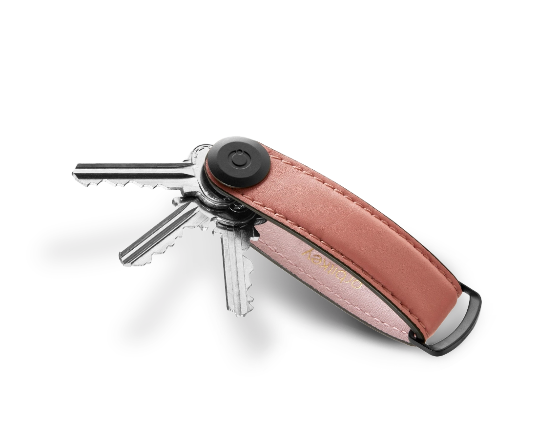 Orbitkey Key Organiser Premium Leather Edition Cotton Candy