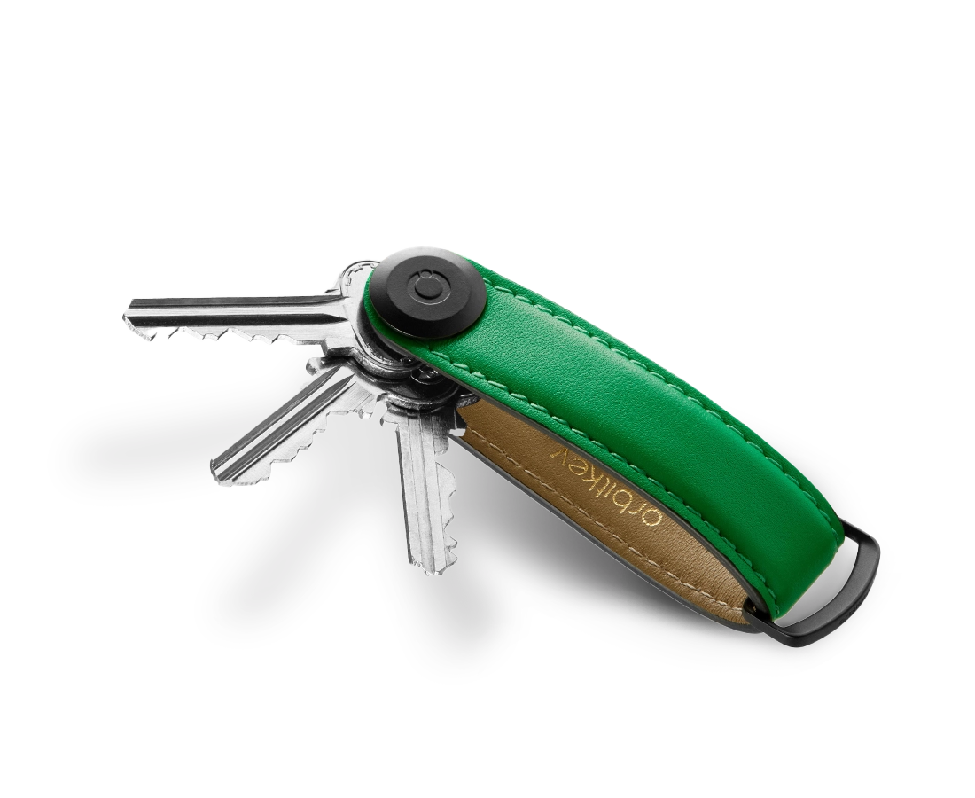 Orbitkey Key Organiser Premium Leather Edition Island Green