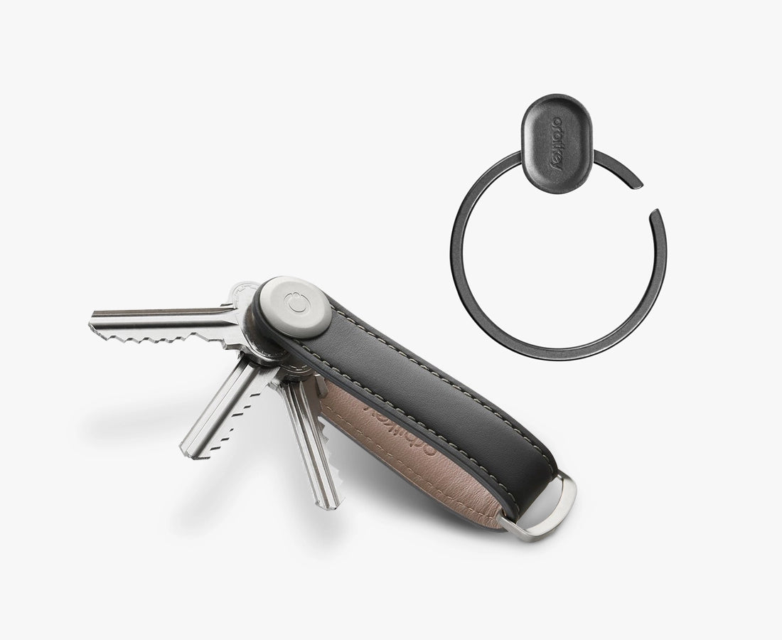 Orbitkey Leather Key Organiser + Ring V2 Bundle
