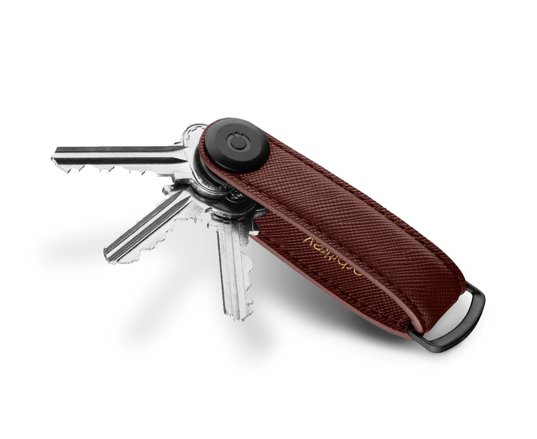 Orbitkey Key Organiser Saffiano Edition Dark Cherry