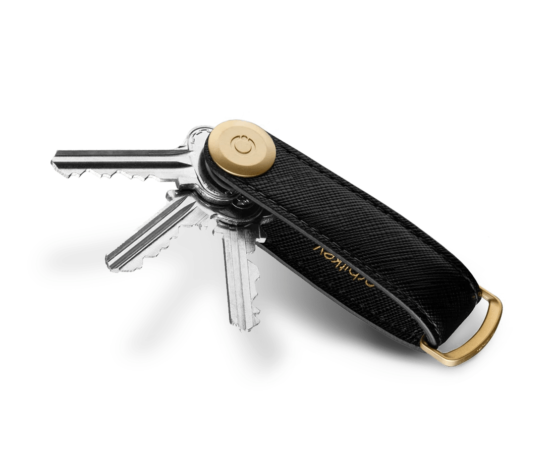 Orbitkey Key Organiser Saffiano Edition Liquorice Black