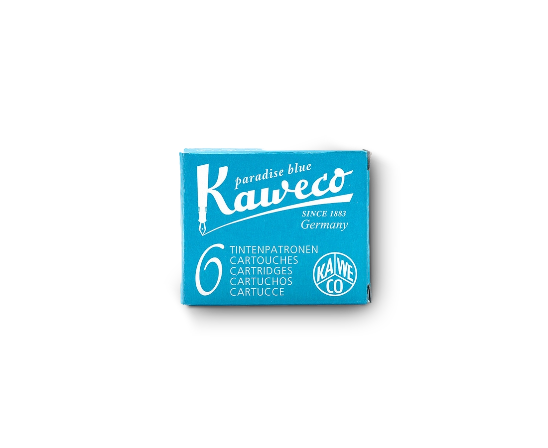 Repalcement Ink Cartridges and Converters for Kaweco Brand Fountain Pens Paradise Blue