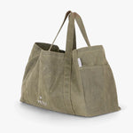 Pelli 'Beachy Keen' Oversized Beach Bag (Waxed Canvas) Moss