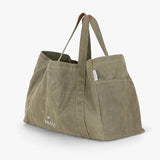 Pelli 'Beachy Keen' Oversized Beach Bag (Waxed Canvas) Moss