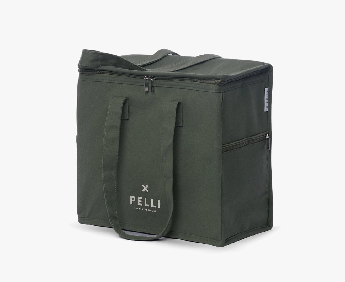 Pelli 'Chill Homie' Large Cooler Bag (Canvas) Dark Jade