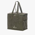Pelli 'Chill Homie' Large Cooler Bag (Waxed Canvas) Army Green