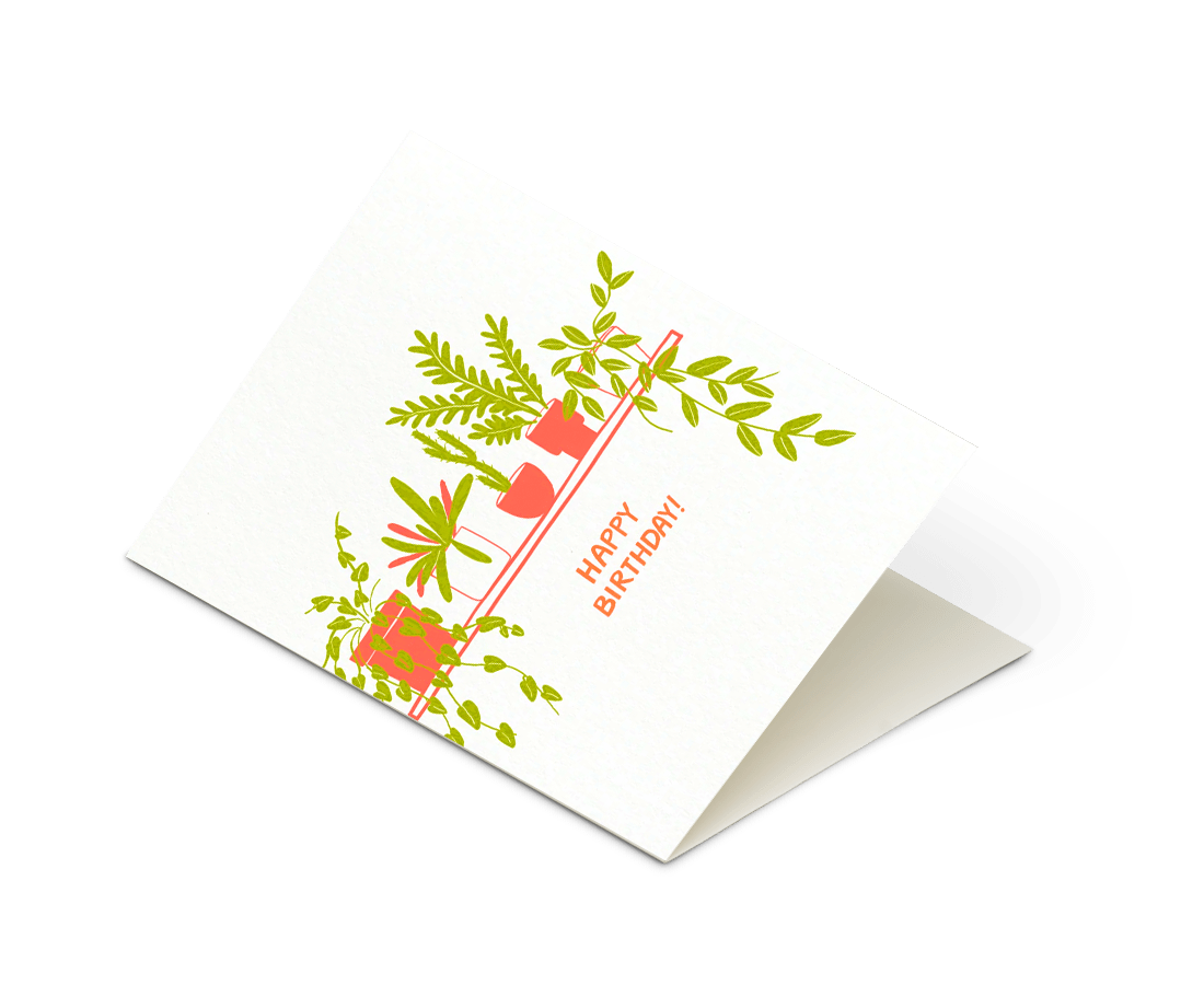 Odd Daughter - 'Plant Wall Birthday' Card