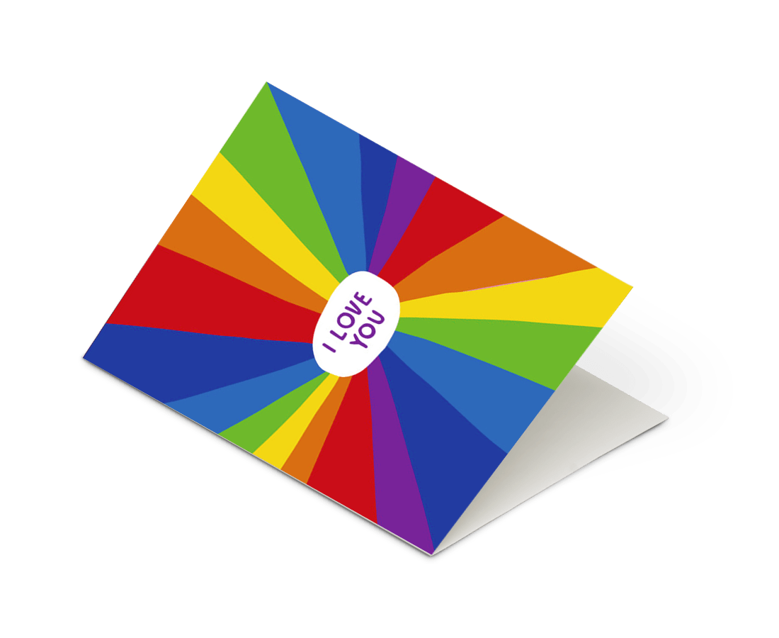 Ashkahn - 'Rainbow Love You' Card
