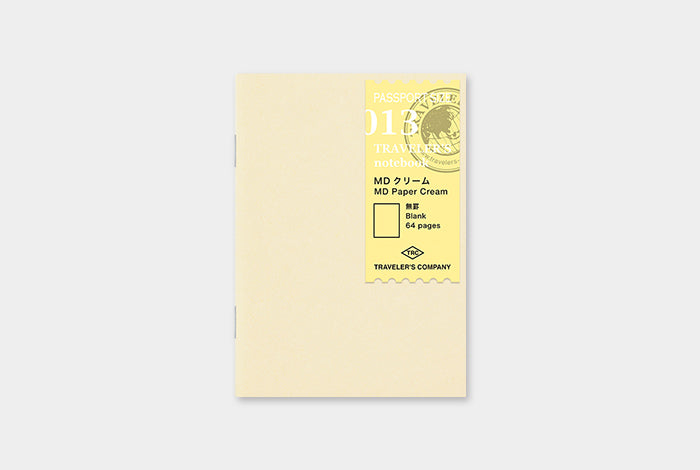 013 Traveller's Notebook Passport MD Paper Cream Refill