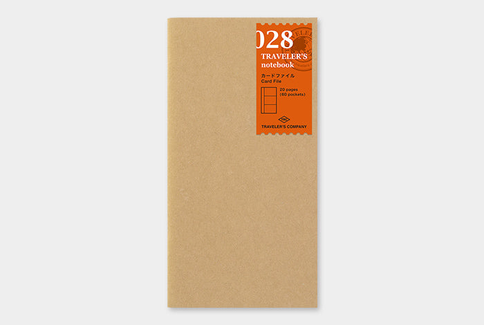 028 Traveller's Notebook Card File Refill