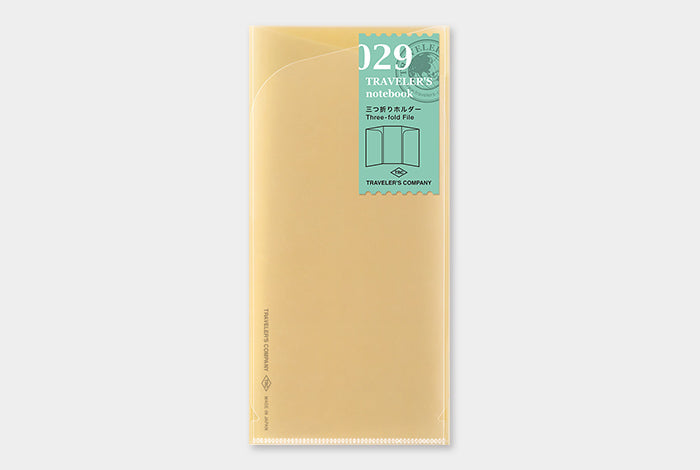 029 Traveller's Notebook Three-Fold File Refill