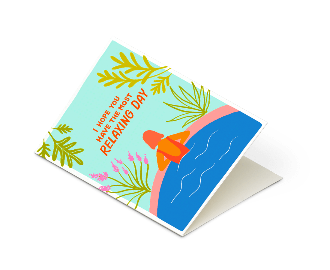 Odd Daughter - 'Relaxing Day' Card