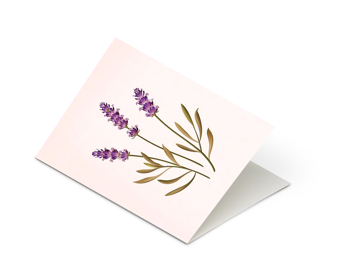 Botanical Scented Greeting Card Lavender