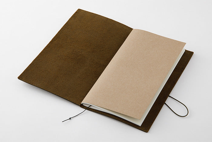 Traveler's Company Japan Leather Notebook. Large Size. Starter Kit Olive
