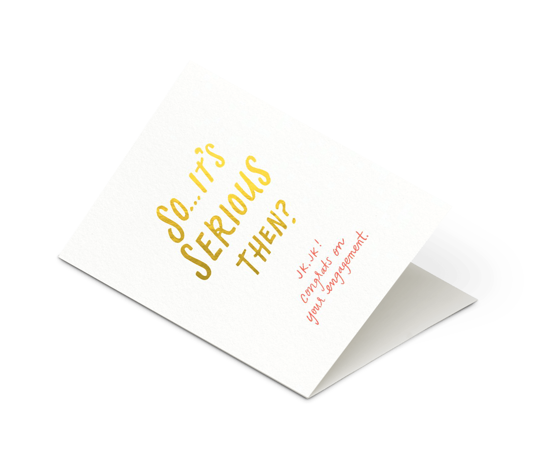 Odd Daughter - 'So... It's Serious Then?' Card