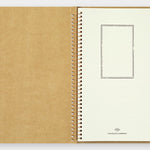 Travelers Company Japan Spiral Ring Notebook A5 Slim Blank Kraft Paper