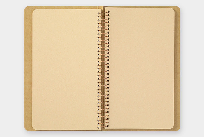 Travelers Company Japan Spiral Ring Notebook A5 Slim Blank Kraft Paper