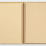 Travelers Company Japan Spiral Ring Notebook A5 Slim Blank Kraft Paper