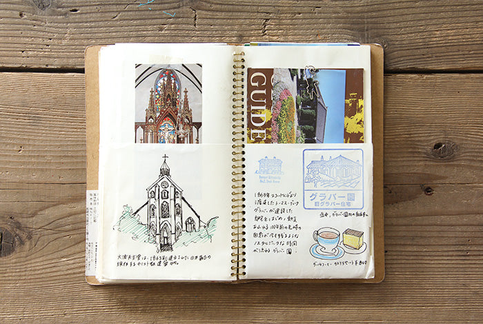 Travelers Company Japan Spiral Ring Notebook A5 Slim Paper Pocket