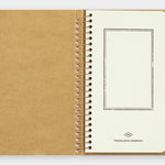 Travelers Company Japan Spiral Ring Notebook A6 Blank Kraft Paper