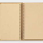 Travelers Company Japan Spiral Ring Notebook A6 Blank Kraft Paper