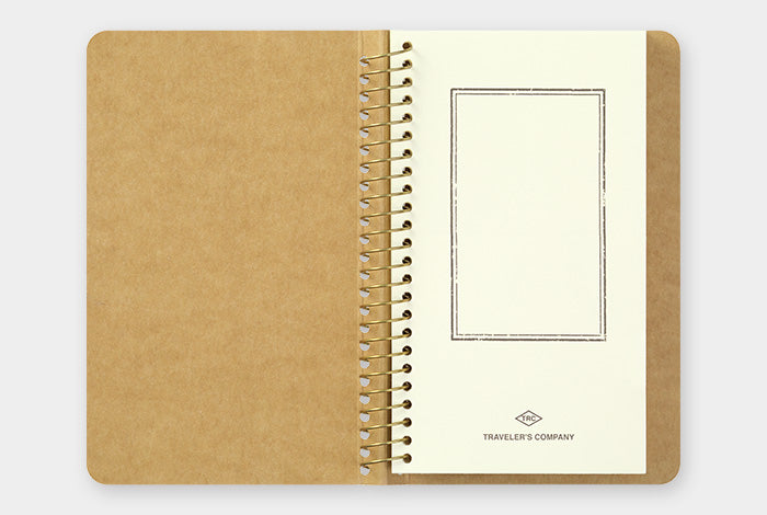 Travelers Company Japan Spiral Ring Notebook A6 Slim Paper Pocket