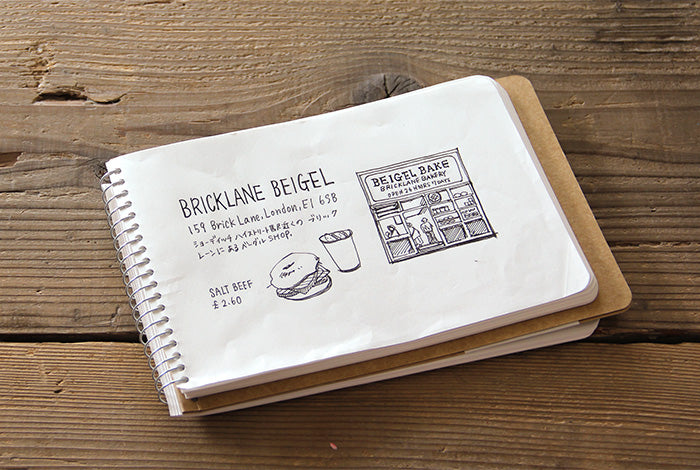 Travelers Company Japan Spiral Ring Notebook B6 Blank MD Paper