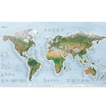 Awesome Maps Surf Trip Map Re-Writable "Green Map" Edition Poster