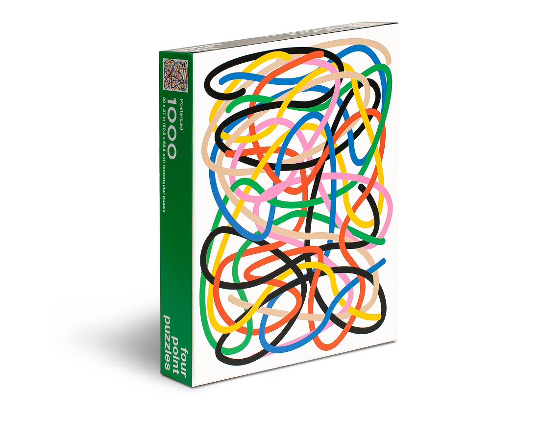Four Point Puzzles Tangled 1000 Piece Puzzle