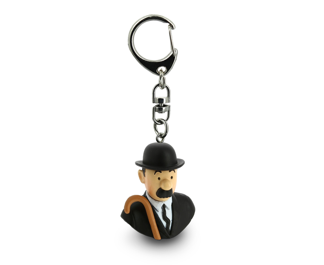 Thomson Bust Keyring. Moulinsart. Compendium Design Store. AfterPay, ZipPay accepted.
