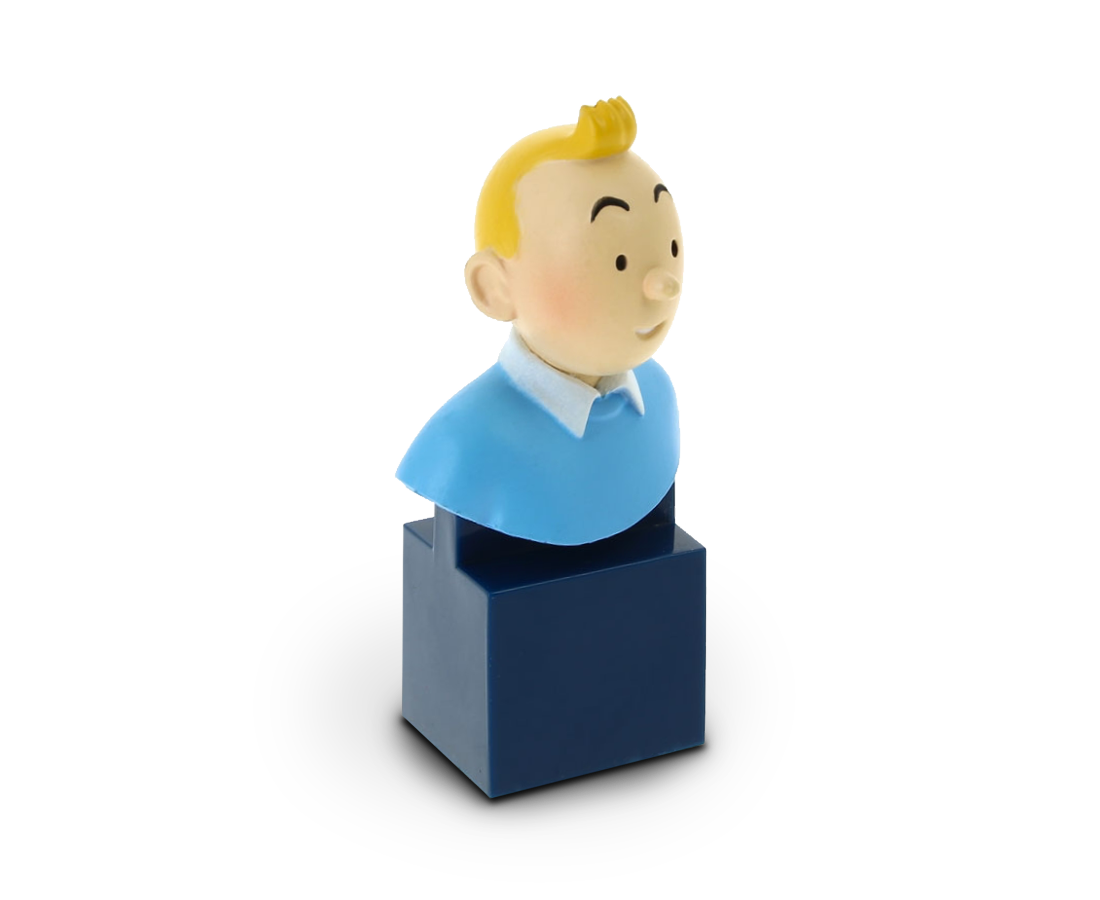 Bust figurine of Tintin. Moulinsart. Compendium Design Store. AfterPay, ZipPay accepted.