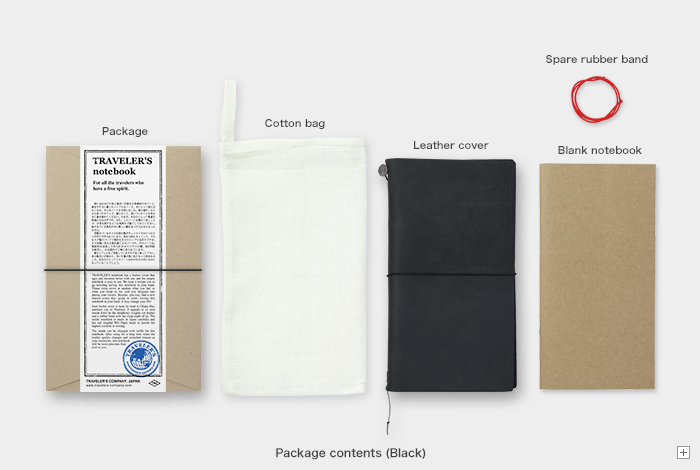 Traveler's Company Japan Stationery Traveler's Company Leather Notebook (Regular Size) Starter Kit
